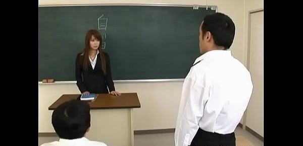  Megu Ayase Lovely Asian teacher gets